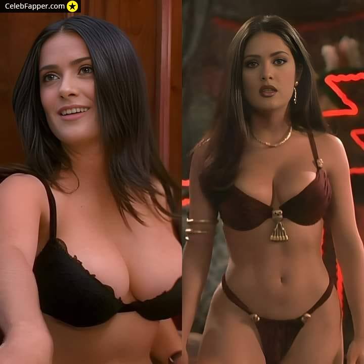 salma hayek fap tits boobs breast